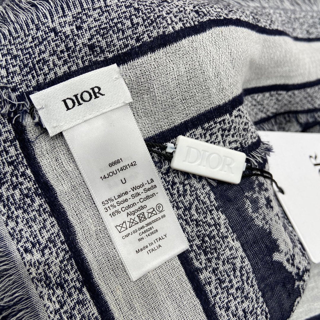 DIOR SCARF 140 CM IN WOOL MIX SILK 667138
