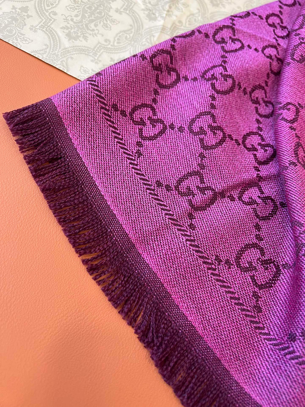 GUCCI 25S SCARF 180 IN WOOL 644857