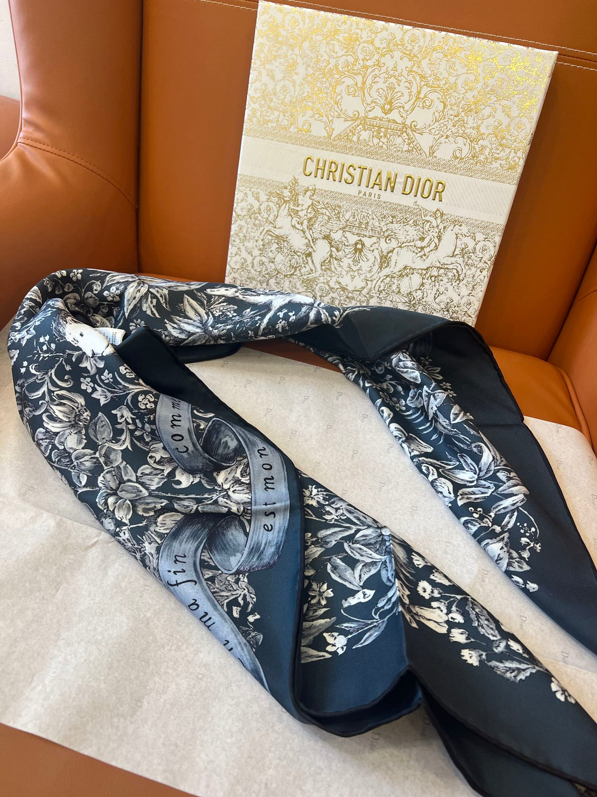 DIOR SCARF 90 IN SILK 627643
