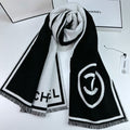 CHANEL 25S SCARF 195 IN CASHMERE WOOL 709604