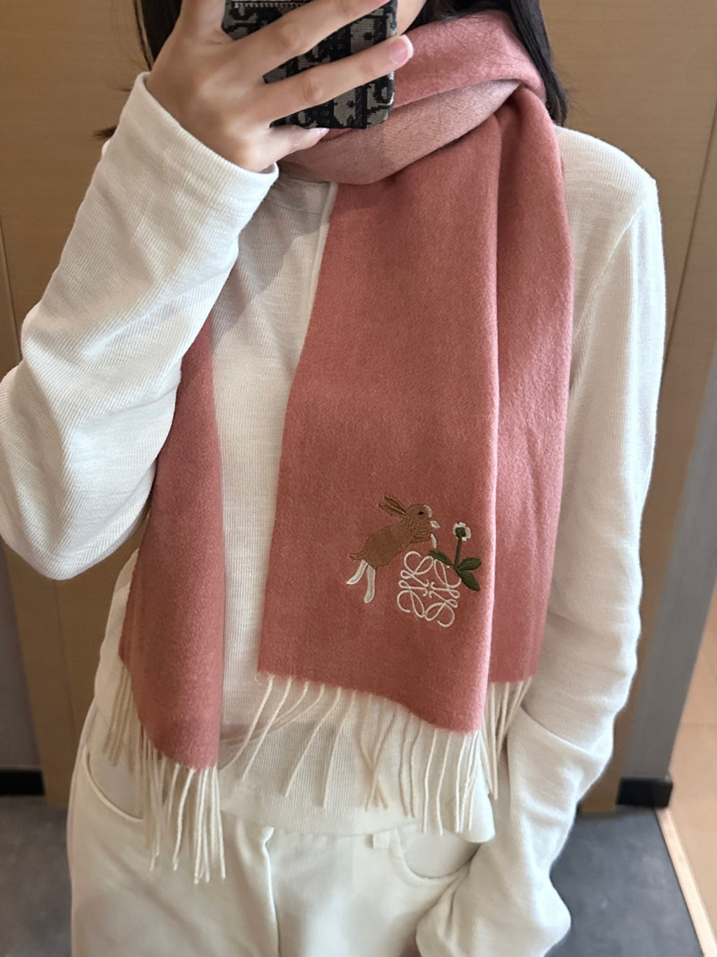 LOEWE 25S SCARF 180 IN CASHMERE 858166