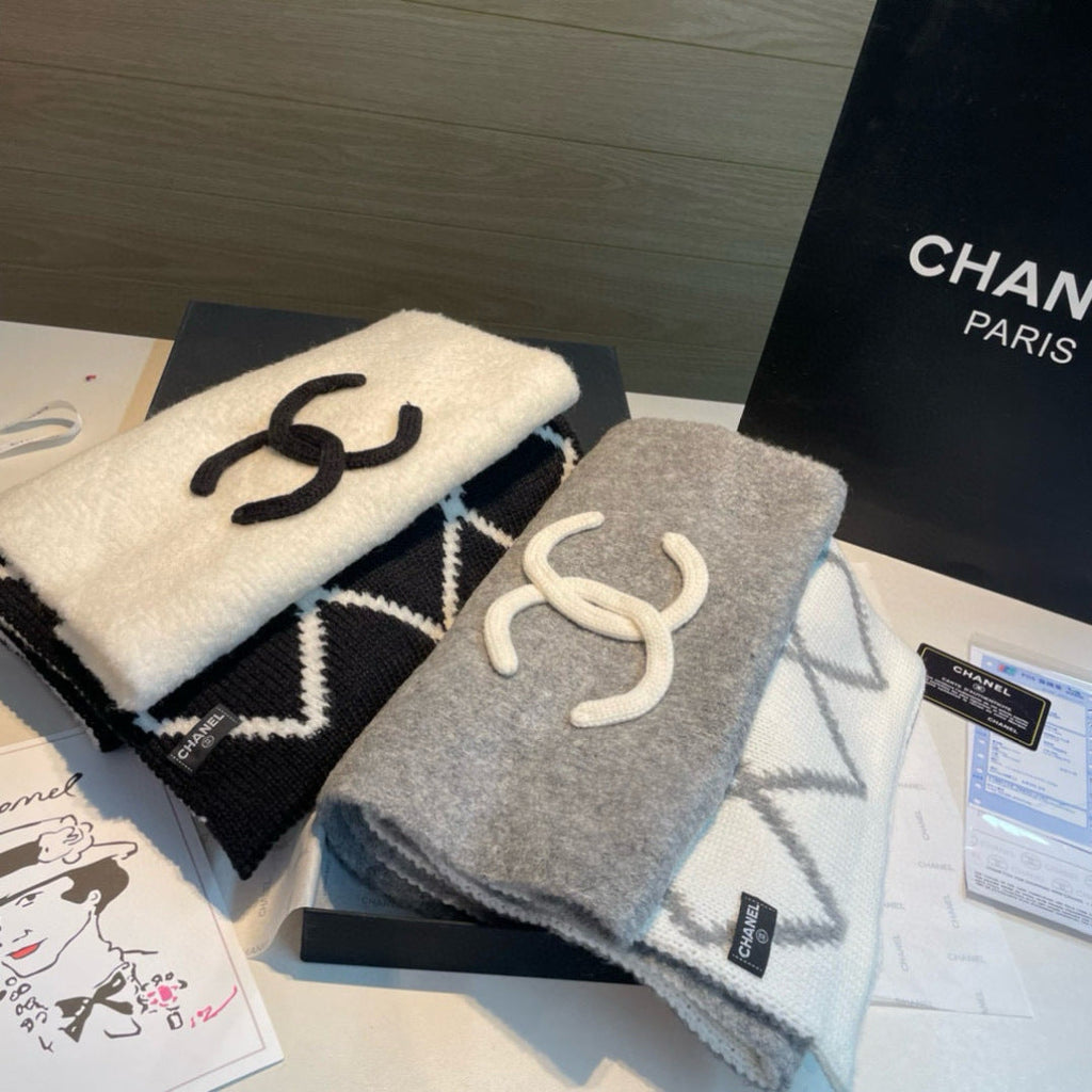CHANEL 25S SCARF 180 IN CASHMERE 883365