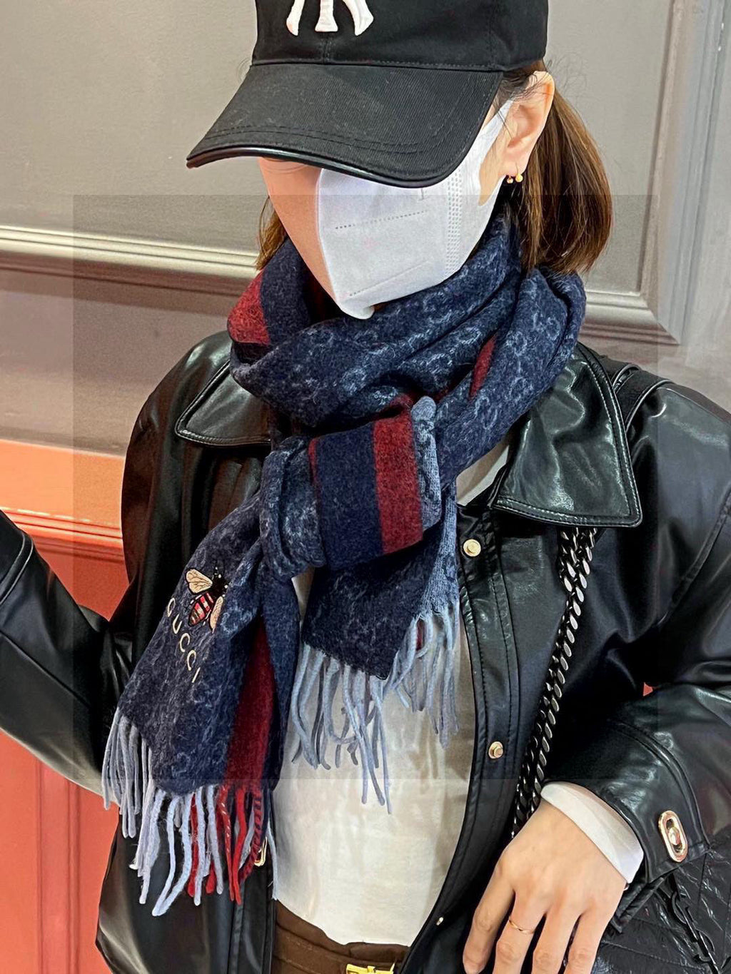 CHANEL 25S SCARF 190 IN CASHMERE 718528