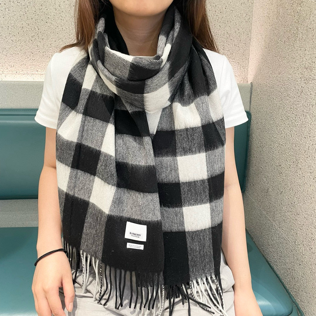 BURBERRY BBR SCARF 210 CM IN CASHMERE 04