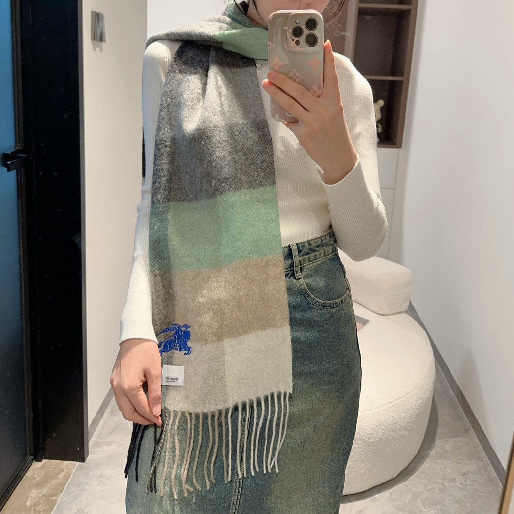 BURBERRY BBR SCARF 200 CM IN CASHMERE 486827