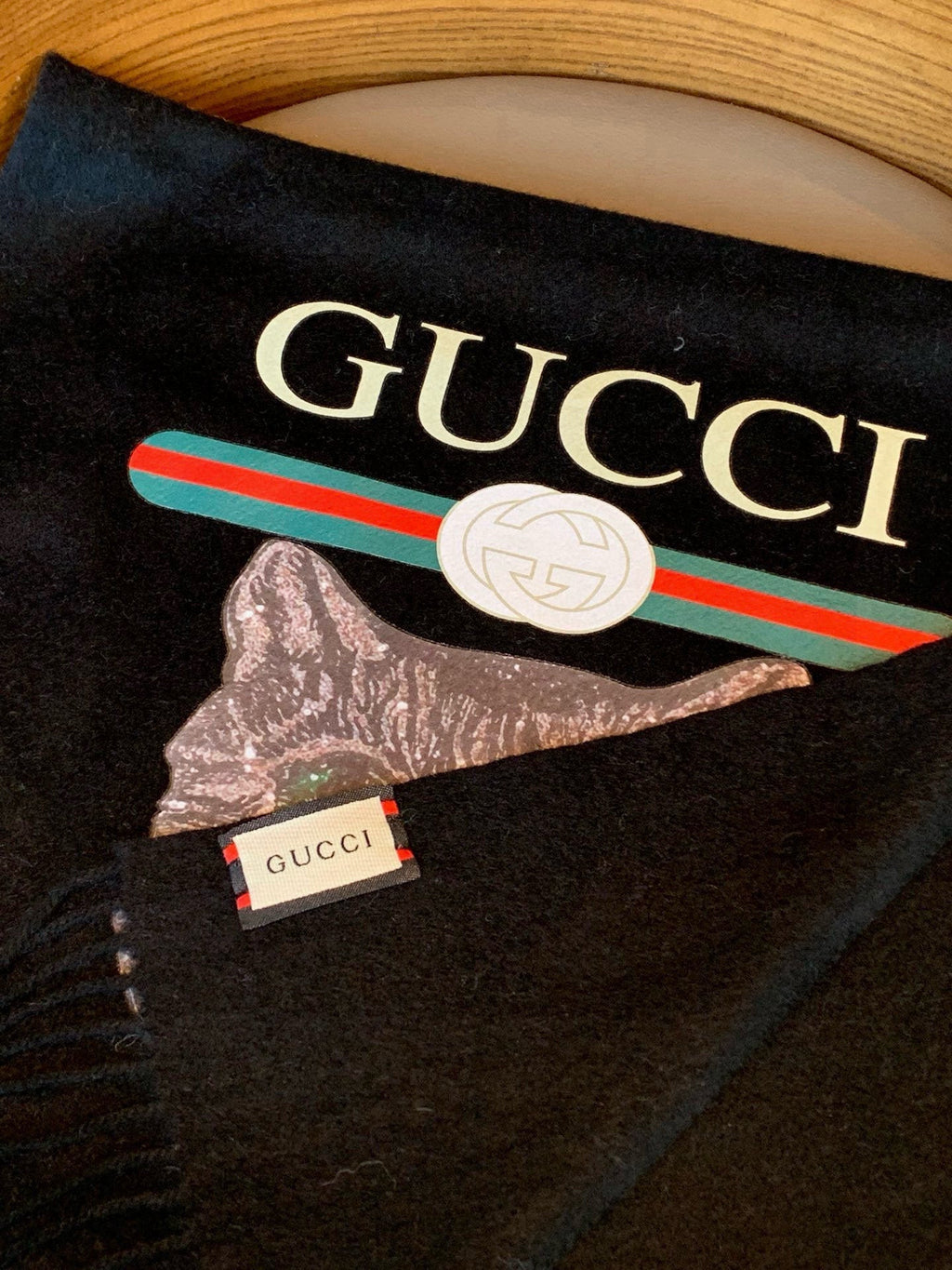 GUCCI 25S SCARF 180 IN CASHMERE 583605