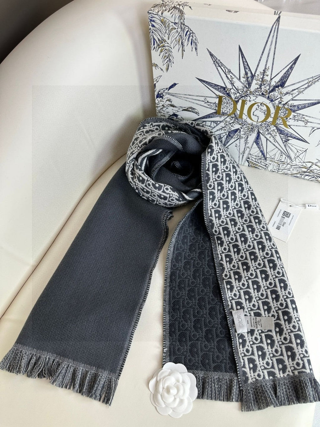 DIOR SCARF 200 CM IN CASHMERE 603606