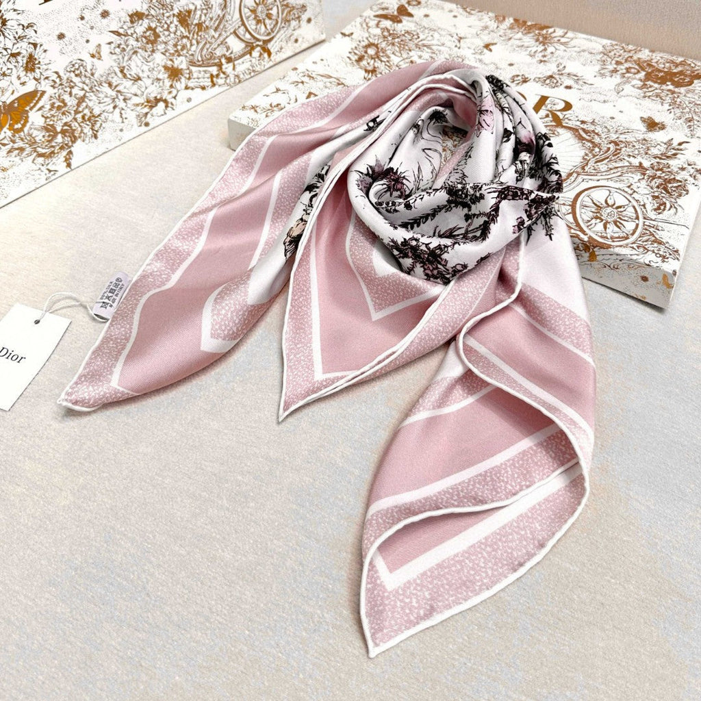 DIOR SCARF 90 CM IN SILK FABRIC 702044