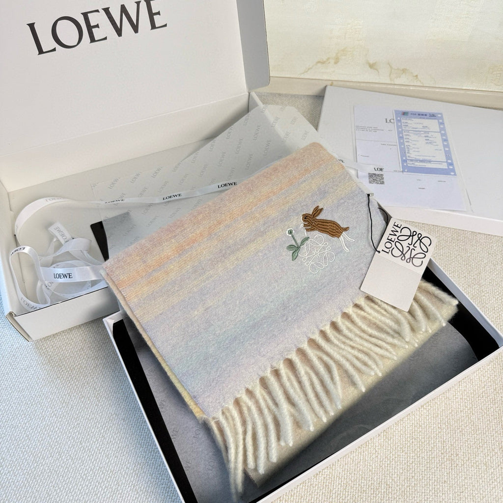 LOEWE 25S SCARF 180 IN MOHAIR WOOL 861430