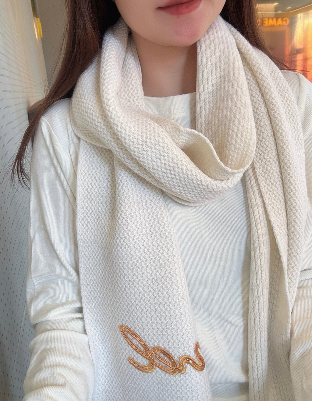 CHANEL 25S SCARF 180 IN CASHMERE 876131